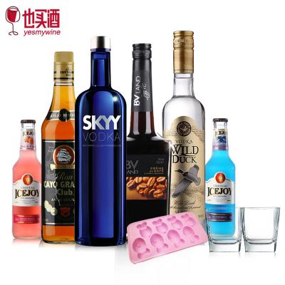 深藍(lán)伏特加巴維蘭利口酒送預(yù)調(diào)酒